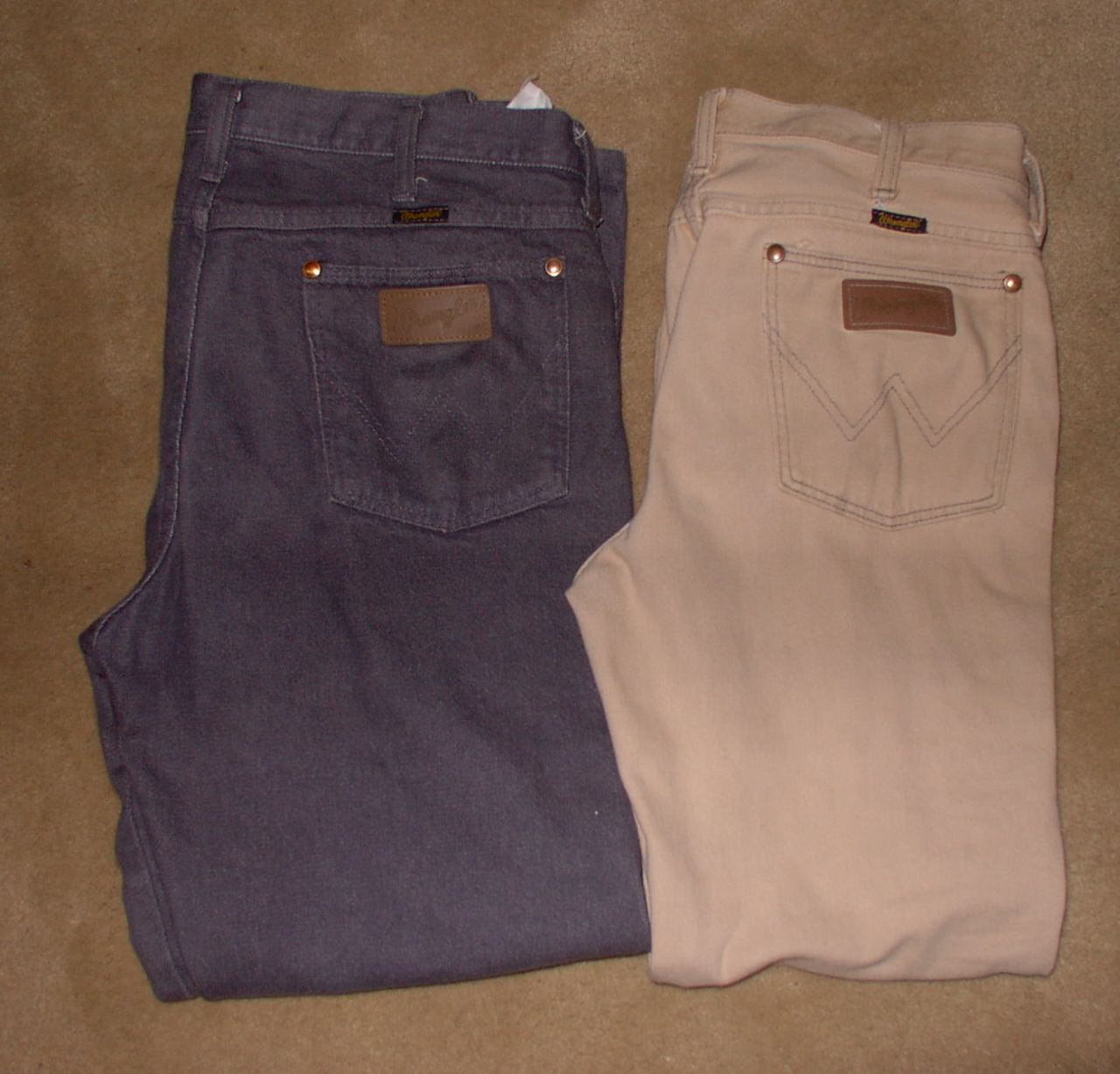 Bleaching and Re-coloring Wrangler Jeans